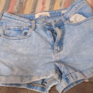 Light Blue Denim Shorts